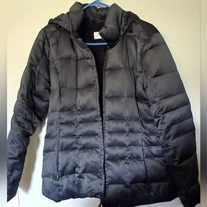 Women's Black Calvin Klein Puffer Coat, Down And Feathers, So Soft And Warm